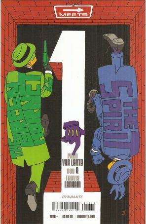 The Green Hornet '66 Meets The Spirit 1C published by Dynamite with cover art by Javier Pulido