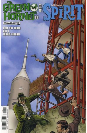 The Green Hornet '66 Meets The Spirit 3A published by Dynamite with cover art by Ty Templeton