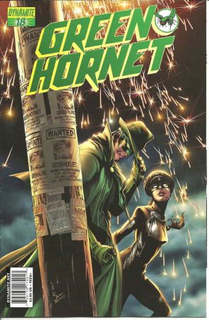 Green Hornet (Dynamite) 18B published by Dynamite with cover art by Jonathan Lau