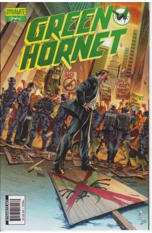 Green Hornet (Dynamite) 22C published by Dynamite with cover art by Jonathan Lau