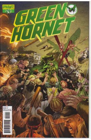 Green Hornet (Dynamite) 24C published by Dynamite with cover art by Jonathan Lau