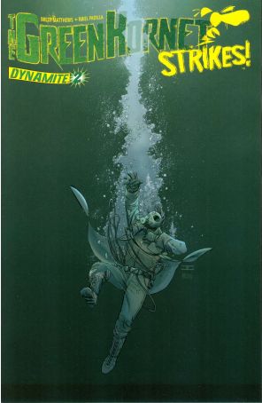 The Green Hornet Strikes 2 published by Dynamite with cover art by John Cassaday