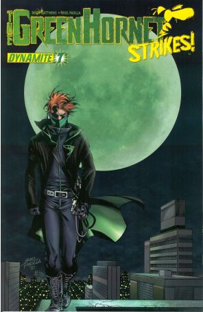The Green Hornet Strikes 7 published by Dynamite with cover art by Erica Awano
