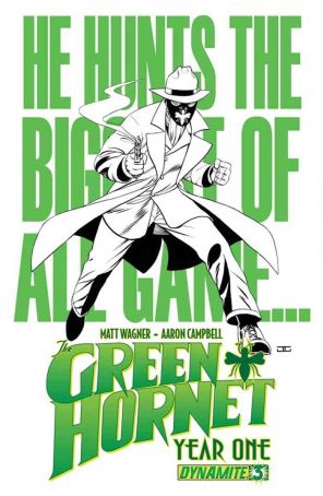 Green Hornet: Year One 3C published by Dynamite with cover art by John Cassaday