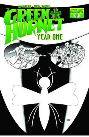 Green Hornet: Year One 4C published by Dynamite with cover art by John Cassaday