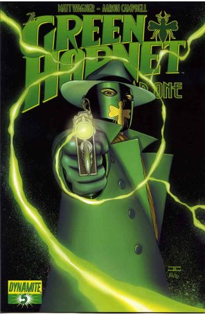 Green Hornet: Year One 5A published by Dynamite with cover art by John Cassaday