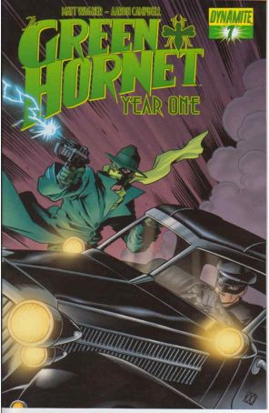 Green Hornet: Year One 7A published by Dynamite with cover art by Matt Wagner