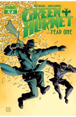Green Hornet: Year One 9A published by Dynamite with cover art by Matt Wagner