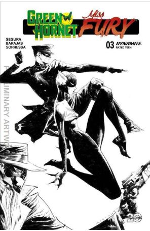 Green Hornet/Miss Fury 3E published by Dynamite with cover art by Jae Lee