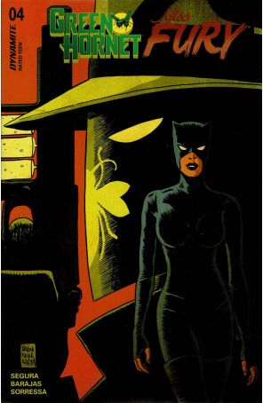 Green Hornet/Miss Fury 4A published by Dynamite with cover art by Francesco Francavilla