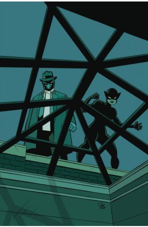 Green Hornet/Miss Fury 4F published by Dynamite with cover art by Jacob Edgar