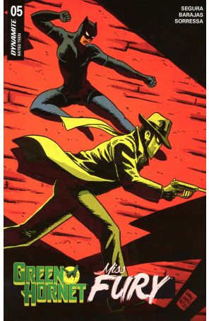 Green Hornet/Miss Fury 5A published by Dynamite with cover art by Francesco Francavilla