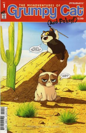 Grumpy Cat 1A published by Dynamite with cover art by Steve Uy