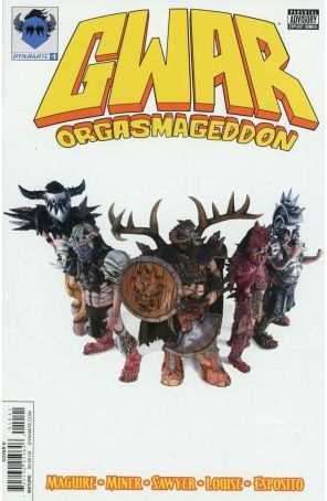 Gwar: Orgasmageddon 1D published by Dynamite with cover art by Photo