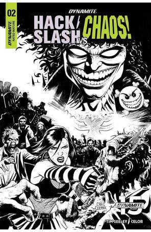 Hack/Slash vs Chaos 2D published by Dynamite with cover art by Craig Cermak