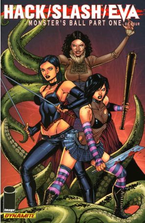 Hack/Slash/Eva: Monster's Ball 1 published by Dynamite with cover art by Tim Seeley