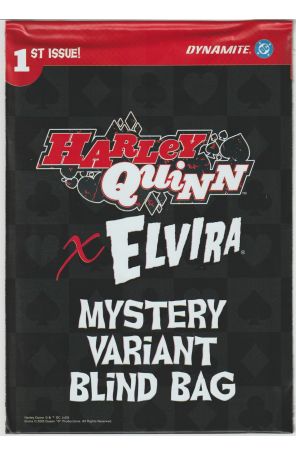 Harley Quinn X Elvira 1ZD published by Dynamite with cover art by Chad Hardin
