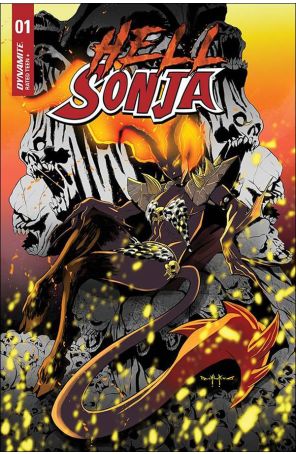 Hell Sonja 1Q published by Dynamite with cover art by Pasquale Qualano