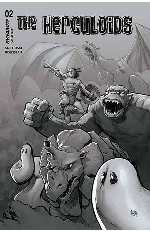 Herculoids 2X published by Dynamite with cover art by Eric Powell