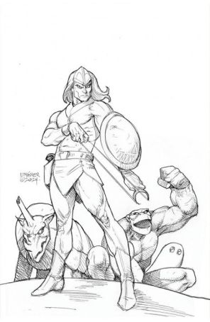 Herculoids 3M published by Dynamite with cover art by Joseph Michael Linsner