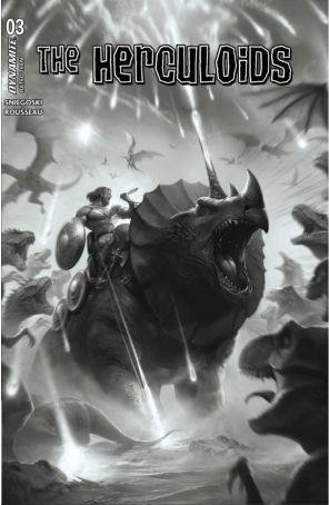 Herculoids 3R published by Dynamite with cover art by Francesco Mattina
