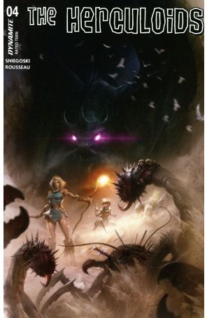 Herculoids 4A published by Dynamite with cover art by Francesco Mattina