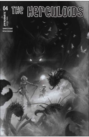 Herculoids 4L published by Dynamite with cover art by Francesco Mattina