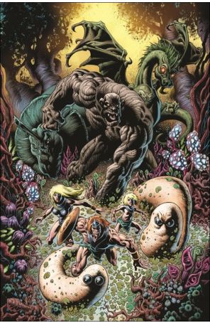 Herculoids 5F published by Dynamite with cover art by Kyle Hotz