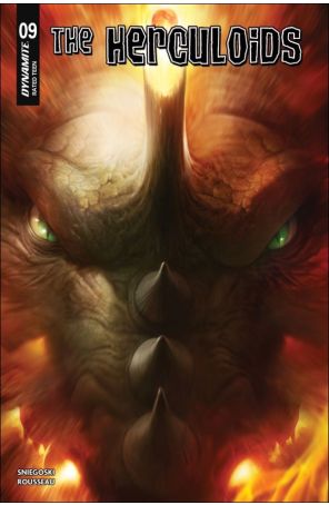 Herculoids 9A published by Dynamite with cover art by Francesco Mattina
