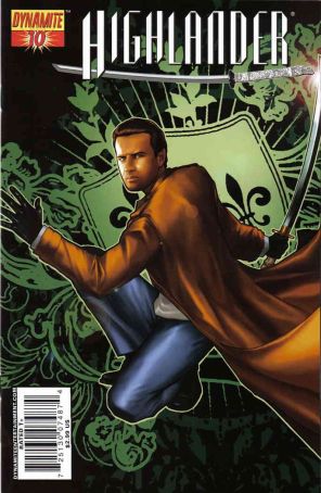 Highlander 10D published by Dynamite with cover art by Alecia Rodriguez