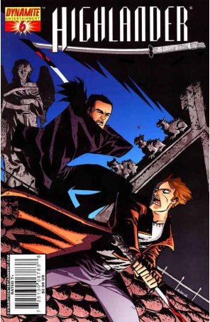 Highlander 6A published by Dynamite with cover art by Michael Avon Oeming