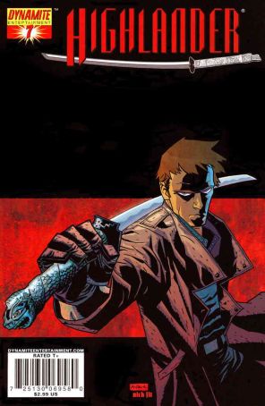 Highlander 7A published by Dynamite with cover art by Michael Avon Oeming