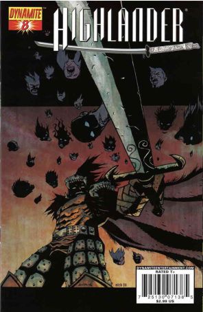 Highlander 8A published by Dynamite with cover art by Michael Avon Oeming