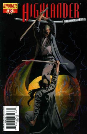 Highlander 8B published by Dynamite with cover art by David Michael Beck