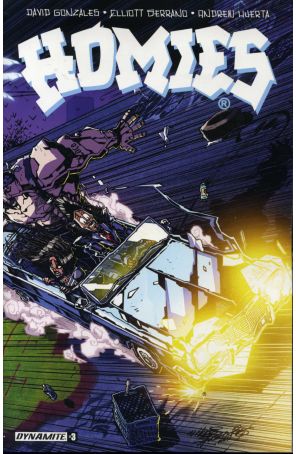 Homies 3A published by Dynamite with cover art by Andrew Huerta