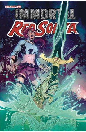 Immortal Red Sonja 1D published by Dynamite with cover art by Sean Izaakse