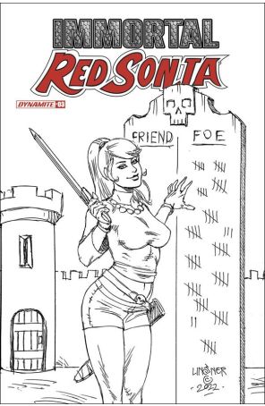 Immortal Red Sonja 3G published by Dynamite with cover art by Joseph Michael Linsner