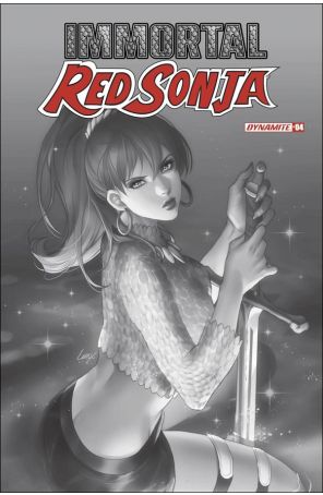 Immortal Red Sonja 4F published by Dynamite with cover art by Leirix Li