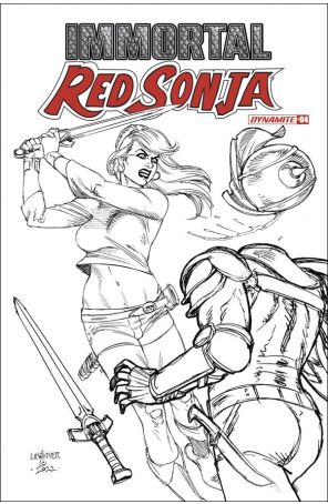 Immortal Red Sonja 4G published by Dynamite with cover art by Joseph Michael Linsner