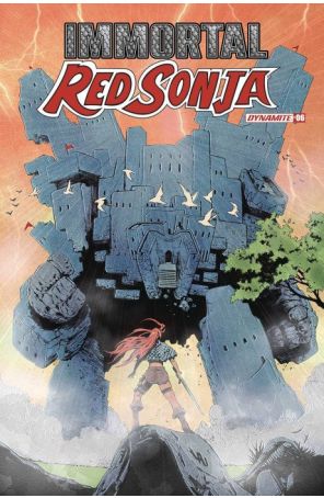 Immortal Red Sonja 6D published by Dynamite with cover art by Jonathan Lau