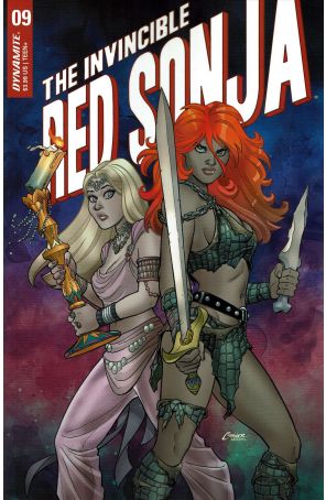 The Invincible Red Sonja 9A published by Dynamite with cover art by Amanda Conner