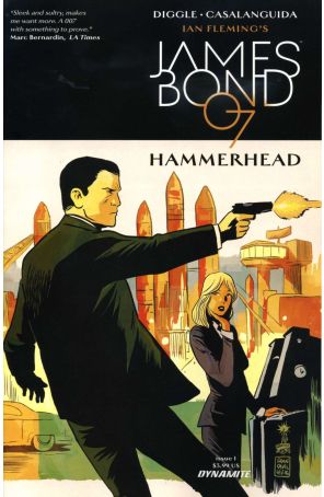 James Bond: Hammerhead 1A published by Dynamite with cover art by Francesco Francavilla