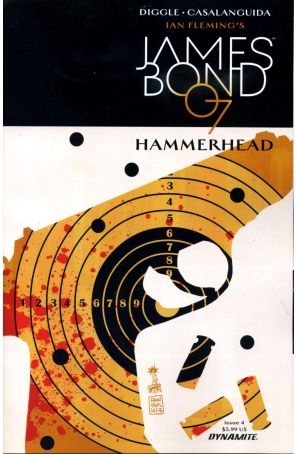 James Bond: Hammerhead 4 published by Dynamite with cover art by Francesco Francavilla