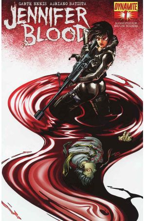 Jennifer Blood (Vol. 1) 1B published by Dynamite with cover art by Jonathan Lau