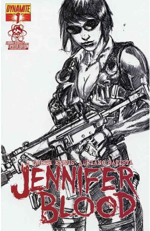 Jennifer Blood (Vol. 1) 1J published by Dynamite with cover art by Tim Bradstreet