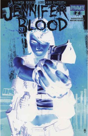 Jennifer Blood (Vol. 1) 2 (Negative) published by Dynamite with cover art by Tim Bradstreet