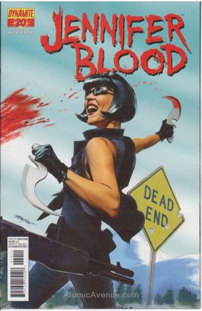Jennifer Blood (Vol. 1) 20 published by Dynamite with cover art by Mike Mayhew