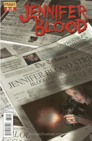 Jennifer Blood (Vol. 1) 31 published by Dynamite with cover art by Colton Worley