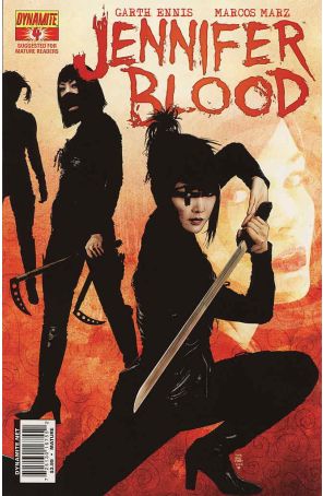 Jennifer Blood (Vol. 1) 4A published by Dynamite with cover art by Tim Bradstreet