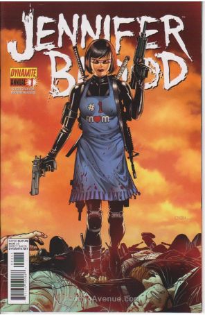 Jennifer Blood (Vol. 1) Annual 1 published by Dynamite with cover art by Sean Chen